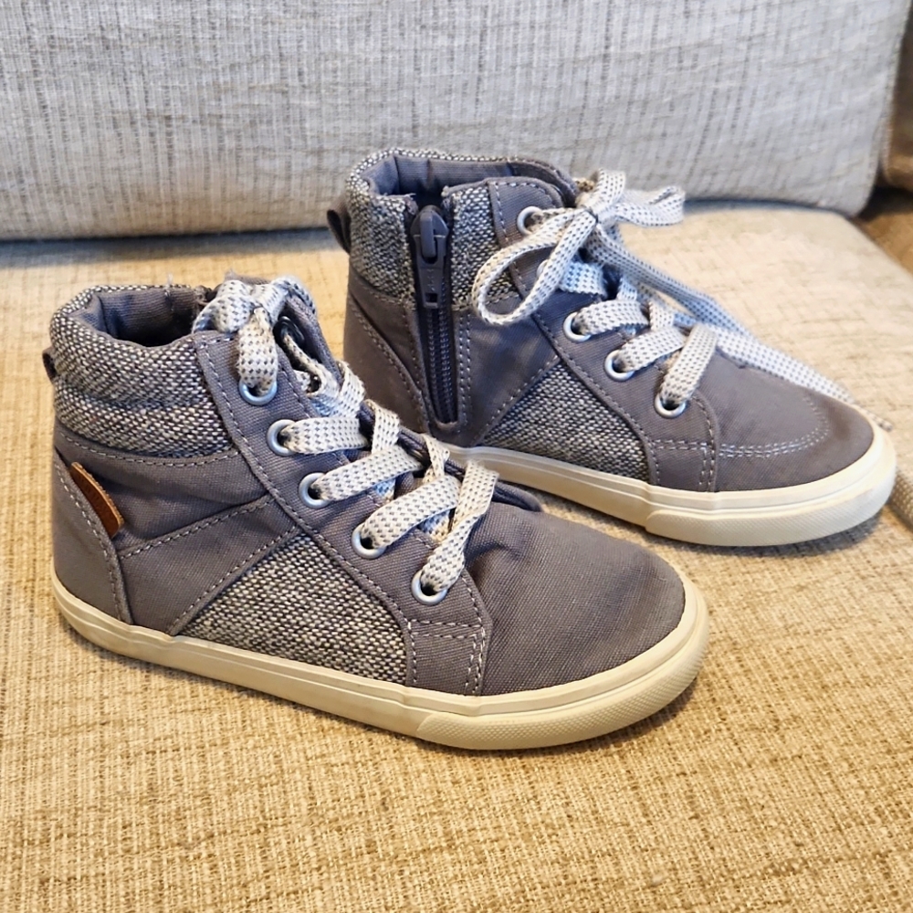 Old Navy Canvas/Tweed High-tops Zip side